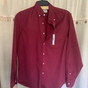 J Crew/J.Crew polka dot long sleeve button up shirt size S/Small NEW WITH TAGS